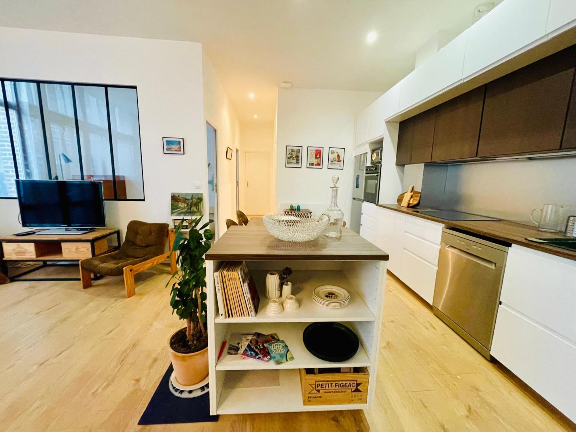 Liberte - Grand Appartement 4 Pers Avec Parking Lille Centre Eksteriør billede